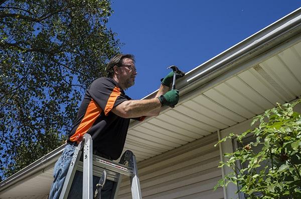 we provide a warranty for all gutter repair work done by our team